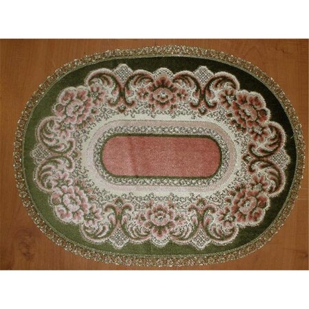 Fastfood 14 x 20 in. Begium Doily Verona, Green FA2570168